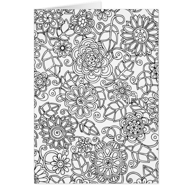 Griffonnage floral ethnique (Devant)