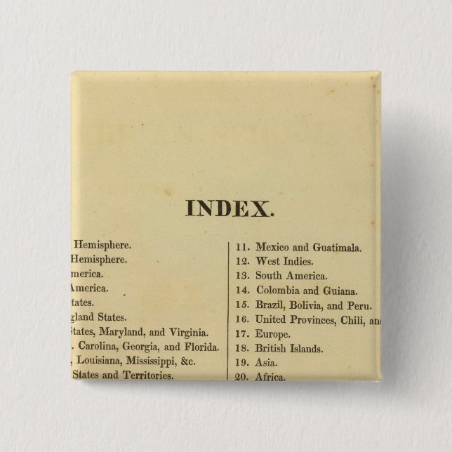 Griggs amerikanischer Schulatlas Button (Vorderseite)