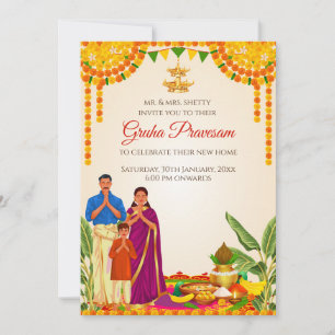 Grihapravesh-Einladung Digital Gruhapravesham-Einl Einladung