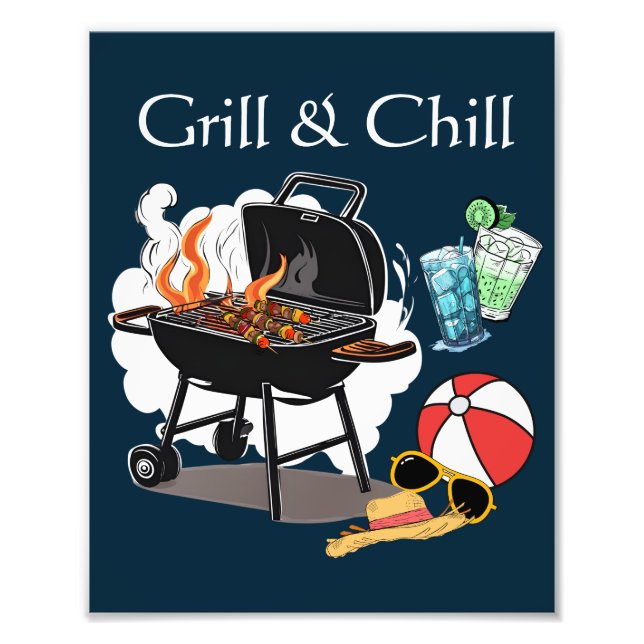 Grill & Chill Fotodruck (Vorne)