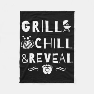 Grill Chill und offenbaren New Daddy Gender Reveal Fleecedecke