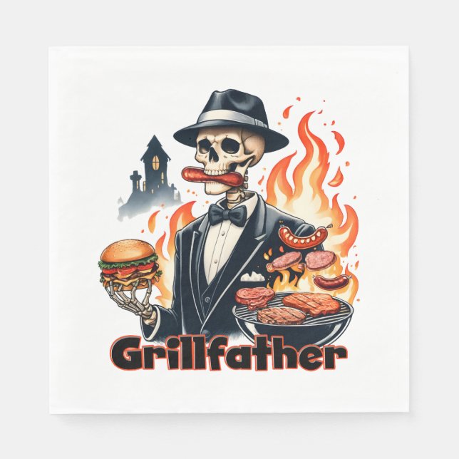 Grill Father Serviette (Vorderseite)