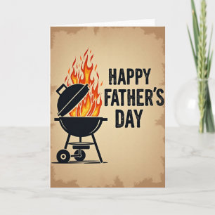 Grill Flammen Vatertagskarte Karte