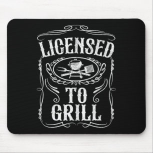 Grill Funny Grillen Grilling Vaters Day D Mousepad