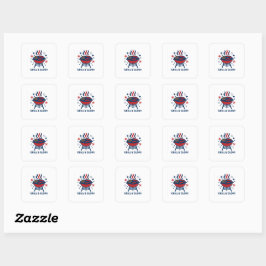 Grill & Glory 4. Juli GRILLEN Sticker - Patriotic