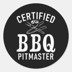Grill Grillgrillen-zertifizierte Grillen Pitmaster Runder Aufkleber