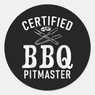 Grill Grillgrillen-zertifizierte Grillen Pitmaster Runder Aufkleber