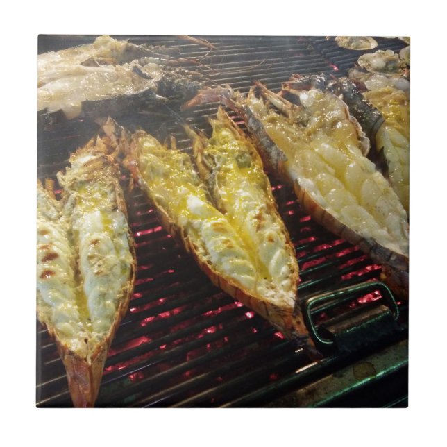 Grill-Hummer Fliese (Vorderseite)