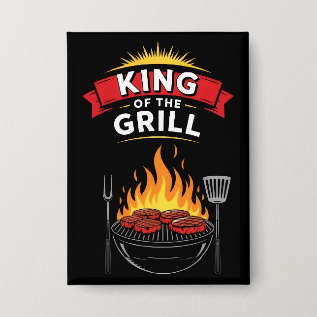 Grill King of the Grill Button (Vorderseite)