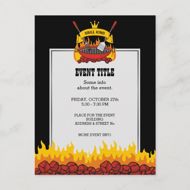 Grill King Postkarte (Vorderseite)