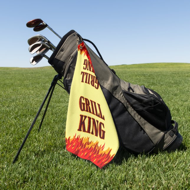 Grill King Red Flames GRILLEN Handtuch (Gras)