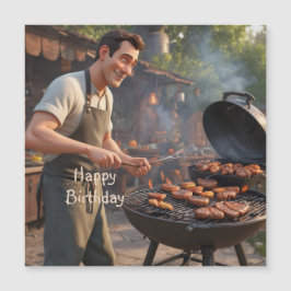 Grill Man Magnetic Card Magnetkarte