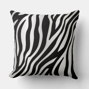 Grill Master Balck White Animal Print Kissen