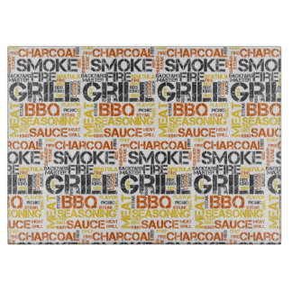 Grill Master BBQ-Typografie Schneidebrett