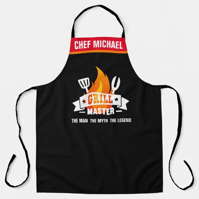 Grill Master | Der Mann | Mythos | Legend GRILLEN  Schürze (Vorderseite)