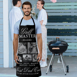 Grill Master Father Foto Collage Schürze