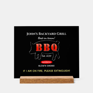 Grill-Master-GRILLEN für Backyard - Akrylus Acrylschild