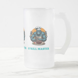 G'rill Master GRILLEN Griller Fun Puff Mattglas Bierglas