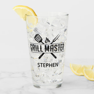 Grill Master Imitate Leather Set Glass Cup Glas