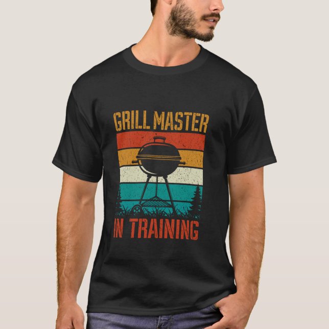 Grill Master in Ausbildung Funny GRILLEN Lover Ret T-Shirt (Vorderseite)