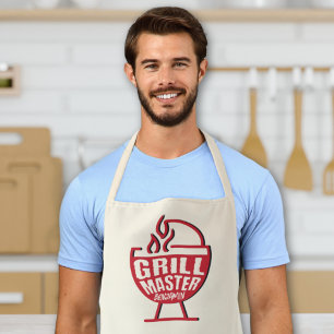 "Grill Master" Männer Koch Individuelle Name Koche Schürze