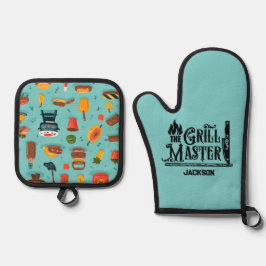 Grill Master Ofenhandschuh & Topflappen-Set