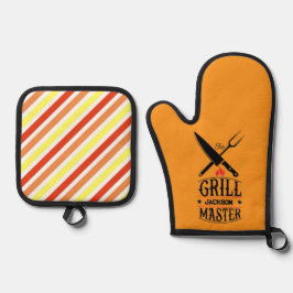 Grill Master Ofenhandschuh & Topflappen-Set