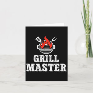 Grill Master Outdoor Grillen Gear Summer Cookouts Karte