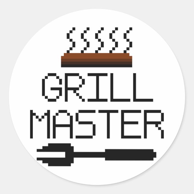 GRILL MASTER RUNDER AUFKLEBER (Vorderseite)