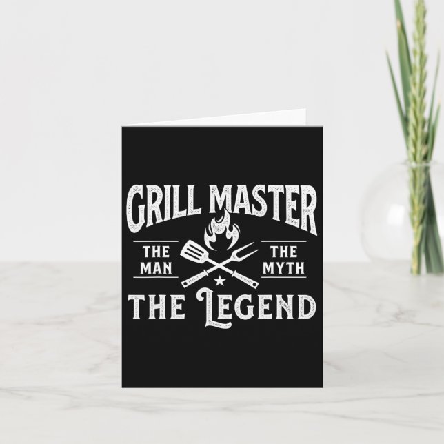 Grill Meister des Menschen Der Mythos der Legende  Karte (Vorderseite)