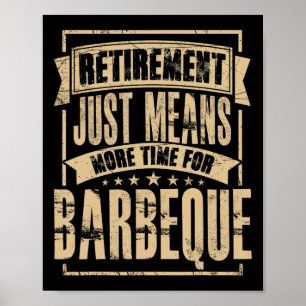 Grill Meister Fleisch Räucherer Bbq Barbecue Ruhes Poster