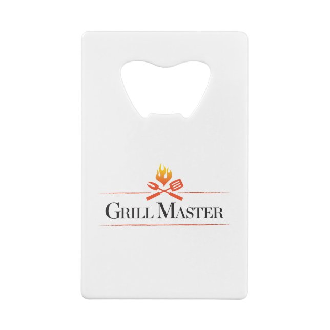 Grill-Meister Kreditkarten Flaschenöffner (Rückseite)