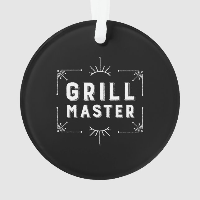 Grill-Meister Ornament (Rückseite)
