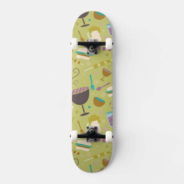 Grill-Muster Skateboard (Vorderseite)