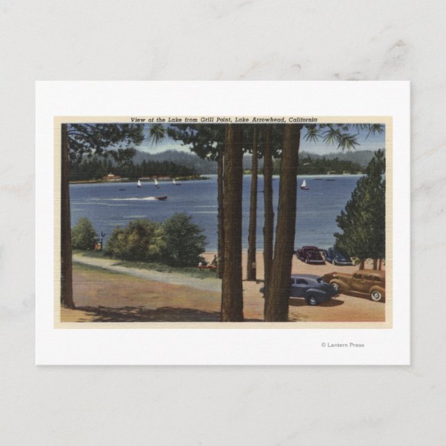 Grill Point View Lake Postkarte (Vorderseite)