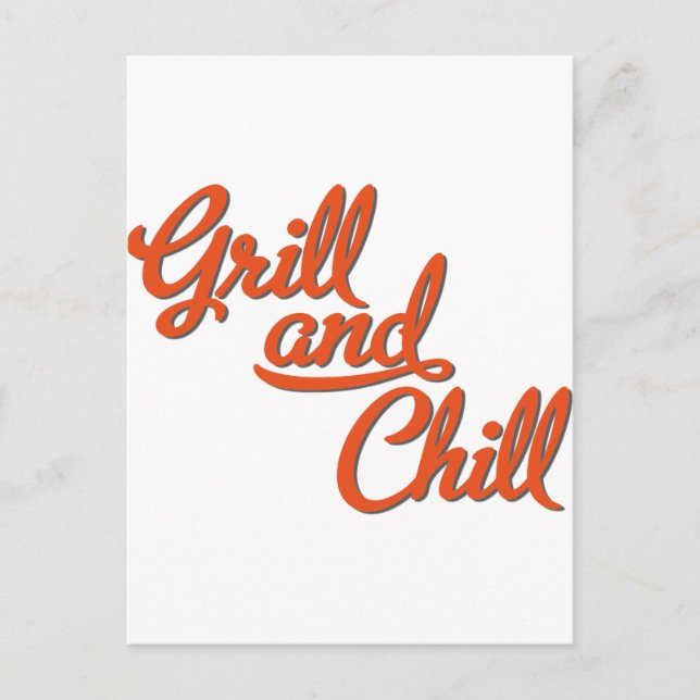 Grill Postkarte (Vorderseite)