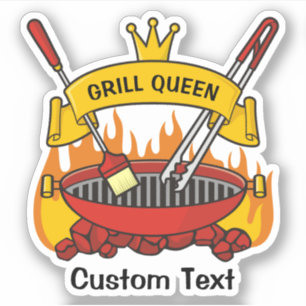Grill Queen Aufkleber