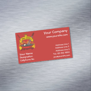 Grill Queen Carte de visite Magnet