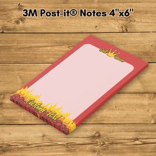Grill Queen Crown Post-it Klebezettel