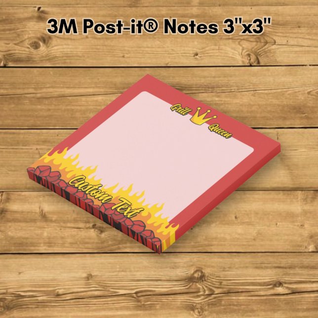 Grill Queen Crown Post-it Klebezettel (Von Creator hochgeladen)