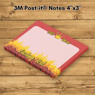 Grill Queen Crown Post-it Klebezettel