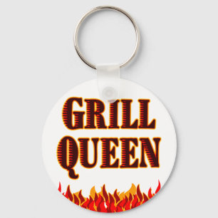 Grill Queen Funny GRILLEN Sprichwort Schlüsselanhänger