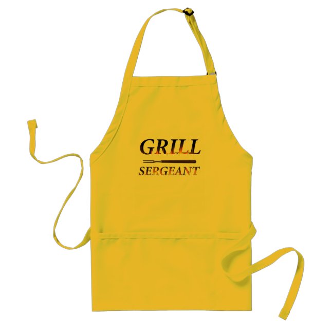 Grill-Sergeant mit Werkzeugen Schürze (Vorne)