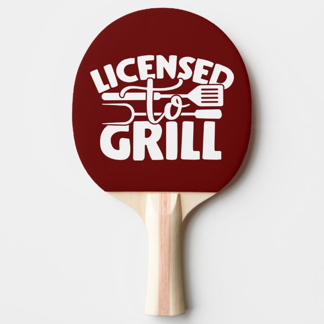 Grill Tischtennis Schläger (Vorderseite)