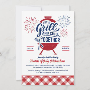 Grill und Chill Memorial Day Grillparty-Einladung Einladung