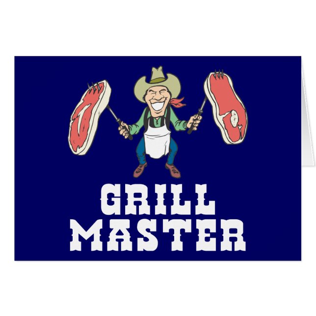 Grill-Vorlagencowboy (Vorderseite (Horizontal))