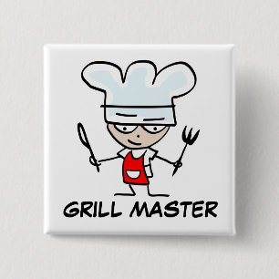 Grill Vorlagenpinback Knopf Button