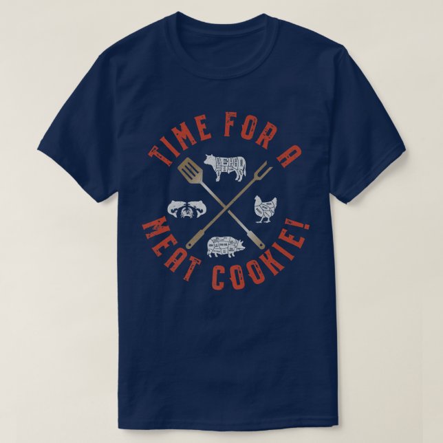Grillabend mit Grillabend und Fleischkoch T-Shirt (Design vorne)