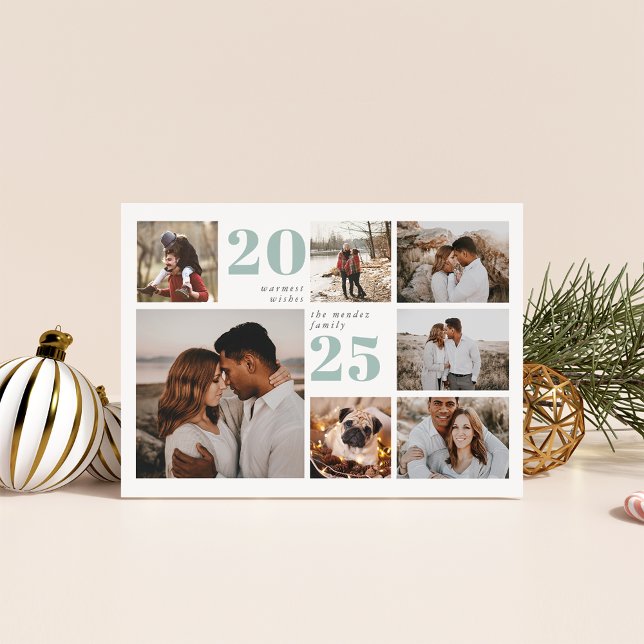 Grille de vacances | Carte de collage photo modern (Créateur téléchargé)