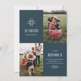 Grille Moving Faire-part - Bleu